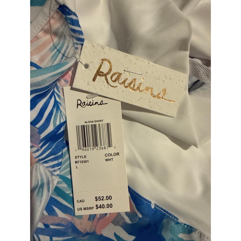 Raisins Tropical Aloha Board Shorts Large Swim Juniors L NWT - Picture 3 of 3